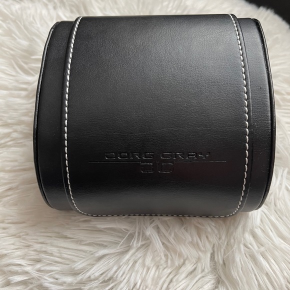 Jorg Gray Mens Watch Blue Dial w/ Leather Strap - Picture 3 of 6